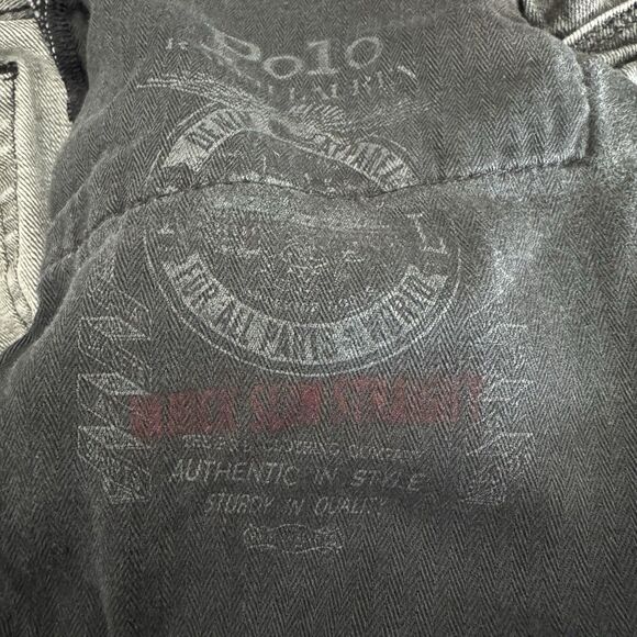 Polo Ralph Lauren Jeans Mens 32x29‎ Grey Varick Slim Straight Stretch Denim - Picture 9 of 11